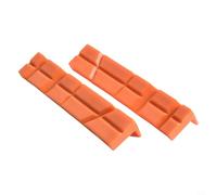 Tampons souples en caoutchouc pour étau d'établi de 10,2 cm, 12,7 cm, avec support magnétique, coussinets de serrage en forme de V et tissage uni, accessoires de pince de moulin (12,7 cm, orange E)