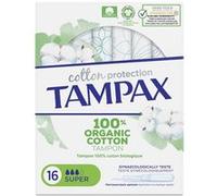 Tampax Tampons Cotton Protection – Super absorbant – Boîte de 16