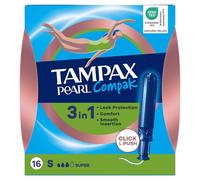 Tampax Tampons Pearl Compak Super - 16 unités