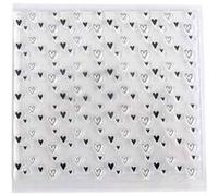Tampons transparents 10,25 x 9,7 cm - Coeurs Transparent G