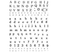 Tampons Transparents Alphabet - 14x18 Cm