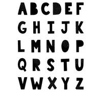 Tampons Transparents Alphabet - 14x18 Cm