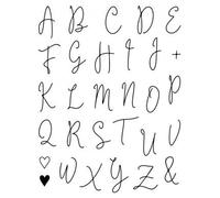 Tampons Transparents Alphabet - 14x18 Cm