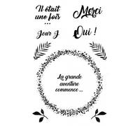 Tampons Transparents Amour - 9x14 Cm