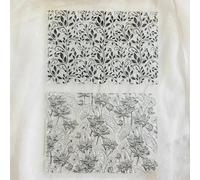 Tampons transparents en silicone pour journal intime, 14,5 x 21 cm, motif fleurs et feuilles, fond transparent pour scrapbooking, décoration d'album photo