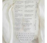 Tampons transparents en silicone transparent pour la fabrication de cartes, le scrapbooking, la décoration d'album photo, cartes, journaux, loisirs créatifs 11,9 x 19 cm