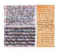 Tampons transparents Manuscrit et Musique - Set de 2 tampons G