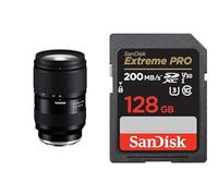 Tamron Zoom - 28-75 mm F/2.8 Di III VXD G2 - Monture Sony FE & SanDisk 128 Go Extreme Pro Carte SDXC + RescuePRO Deluxe, jusqu'à 200 Mo/s, UHS-I, Classe 10, U3, V30