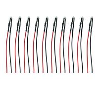 TAMS Elektronik 81-50068-10-C LED avec fils de raccordement bleu 10 pc(s)