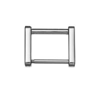 TAMTAK Boucle de Sangle, Fermoir détachable, Artisanat en Cuir, Anneaux rectangulaires, Boucle de Sac, connecteur de Sangle, Anneaux à vis, 5 pièces