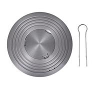 TAMUME Plaque diffuseur de chaleur universelle pour cuisinière à gaz - 26 cm, aluminium anodisé, protège les ustensiles de cuisine et améliore l'efficacité de la cuisson