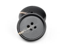 TAMUNI 20/30 pièces 25mm = 40L Grands Boutons Ronds en résine Noir Mat 4 Trous Boutons de Manteau de Couture en résine Boutons en résine pour la Fabrication de Costumes artisanaux