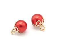 TAMUNI 20 pièces 10mm rouge fausse perle bijoux boutons pour femmes chemise de mariage robe bricolage artisanat décoratif accessoires faits à la main