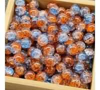 TAMUNI DIA 10MM 200pcs Ice Cracked Popcorn Beads Glass Beads for Jewellery Making Bracelet Necklace Earrings Crystal DIY Beads for Crafting
