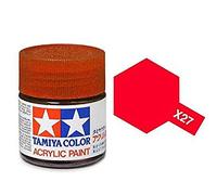 TAMX27 81527 Acrylic Mini X27 Clear Red 1/3 oz