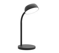 Unilux Lampe de bureau Tamy Led intégrée - 6W - Bras flexible 360° - Noir