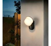 TAMYUSE Applique Murale extérieure en Aluminium Noir, étanche IP65, orientable, éclairage LED 3000K pour Porche, terrasse, Garage, entrée ou Patio.