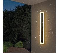 TAMYUSE Applique Murale Extérieure LED IP65 Étanche Lampes Murales en Métal Noir Lanterne Murale 3000k pour Garage, Porte, Couloir Lanterne Murale Extérieure Lumière Chaude