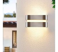 TAMYUSE Lampe de Porche à Montage Mural extérieur à LED, Lanterne Murale chromée étanche, Emplacement Humide, Applique extérieure en Acier Inoxydable, Applique de Porche de Jardin