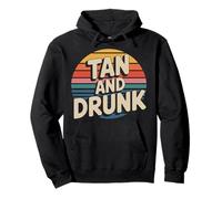 Tan and Drunk Pête de Vacances de Club de fête |- Sweat à Capuche