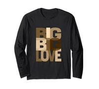 Tan Big Love Tan Color Graphic Manche Longue