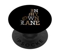 Tan Color in My Own Lane Tan Graphic PopSockets PopGrip Adhésif