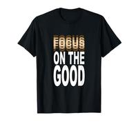 Tan Focus on The Good Color Graphic T-Shirt