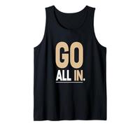 Tan Go All in Tan Color Graphic Débardeur