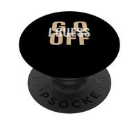 Tan Go Off I Guess Tan Color Graphic PopSockets PopGrip Adhésif
