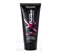 Tan Junkie Xtreme Melano Crème de bronzage - Accélérateur de bronzage luxueux, rehausseur de bronzage profond avec avantages anti-cellulite, lotion bronzante hydratante avec extraits d'améthyste et de