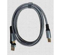 Tan QY Câble d'imprimante 2 en 1 USB-A/C vers USB-B tressé 1,5 m