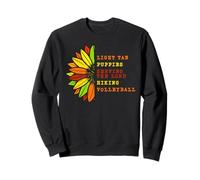 Tan Volleyball & Puppies Nacho Funny Lucha Libre Lutte Sweatshirt