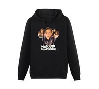 TAN YA XUE Malcolm in The Middle Essential Sweatshirts Graphic Pullover Mens Black Printed Hoodies XL
