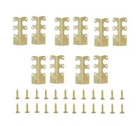 Tanakeji Protecteur de Coin Métallique Plinthe,10 Pièces Fournitures De Protection De Plinthe,Protecteur De Bord De Boîte | pour Propriétaires Locataires Bureau Maison Appartement Meubles Portes