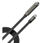 Tanakeji Support Invisible Câble de Charge Type C,Accessoires smartphone 2-en-1,Câble de Charge Rapide - pour bureau domicile hôtel joueurs adultes passionnés de technologie voiture dortoir