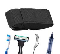 Tanakeji Support Pour Ustensiles De Manger Pour Personnes Handicapées,Ajustable | Manchette Réglable Cuillère et Fourchette pour Personnes Âgées,Mobilité Réduite, Prise Faible et Faiblesse