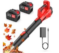 TANBABY Souffleur de feuilles sans fil 800W brushless - 2× batteries 18V 4,5Ah, 6 vitesses, 80 m/s