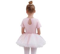 Tancefair Justaucorps de ballet pour fille Classique Paillettes Ballet Vêtements Robe de Ballet pour Filles Justaucorps de danse avec jupe tutu