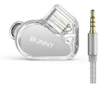 TANCHJIM Bunny HiFi IEM Gaming, Écouteurs Filaires Jack 3,5mm avec Micro | Cavité Acoustique Boost de Basses, IEM 1DD d'entrée Audiophile, 0,78 2pin, Transducteur Dynamique à Double Chambre, Légère