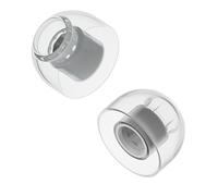 TANCHJIM T-500 Lot de 2 paires d'embouts en silicone avec structure d'équilibre de pression d'air brevetée, coussinets de rechange pour écouteurs intra-auriculaires, amélioration transparente de basse