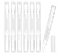 TANCUDER 10 PCS Tubes Vides 3 ml Transparent Twist Stylo Vide avec Pinceau Rechargeable Nail Oil Pen Stylo à Torsion Tube pour Huile Essentielle, Vernis à Ongles, Parfum, Brillant à Lèvres