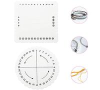 TANCUDER 2 PCS Disque à Tresser en EVA Kumihimo Disques Rond Et Carré Macramé Tressé 10 cm Disque de Tressage pour Bracelets Colliers Ceintures