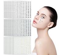 TANCUDER 3960 PCS Strass Autocollants Cristal, Diamant Autocollant Perle Pour Ongle Nail Art, Visage et Manucure DIY