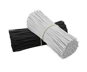 TANCUDER 400 PCS Serre Cable Plastique Collier de Serrage Blanc et Noir Collier Serflex Plastique 15CM Attaches Torsadées en Plastique Reutilisable pour Fixation des Fils, Sacs d'Emballage, Jardinage