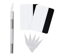 TANCUDER 8 PCS Film Installation Raclette, Outil de Film pour Fenêtre Durable Ensemble d'outils de Teinte de Fenêtre avec Boîte de Rangement de la Lame pour Voiture en Vinyle, Film, Autocollant