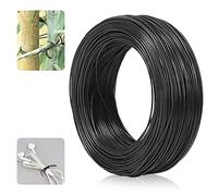 TANCUDER Fil de Tension Galvanisé 100m Fil de Fer Recuit Fil de Fer Plastifié Noir Fil de Fer Galvanisé Fil de Tension Galvanisé Plastifié Attache de Câble en Fer Galvanisé pour Fils Câbles Plantes