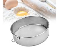TANCUDER Tamis à Farine Inox 25cm Tamis de Pâtisserie Maille Fine Tamis Patisserie Farine Tamis pour Farine Tamis Fins en Acier Inoxydable Tamiseur de Farine pour Gâteaux Légumes Farine Pâtes
