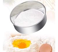 TANCUDER Tamis à Farine INOX Tamis de Pâtisserie Maille Fine Tamis Fins en Acier Inoxydable Tamis Patisserie Farine 15 * 15 * 4.5cm Tamiseur de Farine Professionne pour Farine Gâteaux Légumes