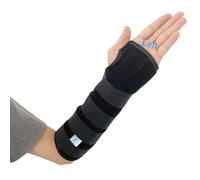 TANDCF bestlife Attelle de poignet unisexe pour avant-bras et poignet, double fixation pour canal carpien, attelle d'immobilisation de l'avant-bras réglable, longueur de 31 cm (LH/L)