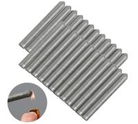 Tandefio Lot de 24 tiges de soudage universelles à basse température en métal facile à fondre - Outils de soudure à faible fusion - Électrode en aluminium - Pour aluminium, acier inoxydable, fer,